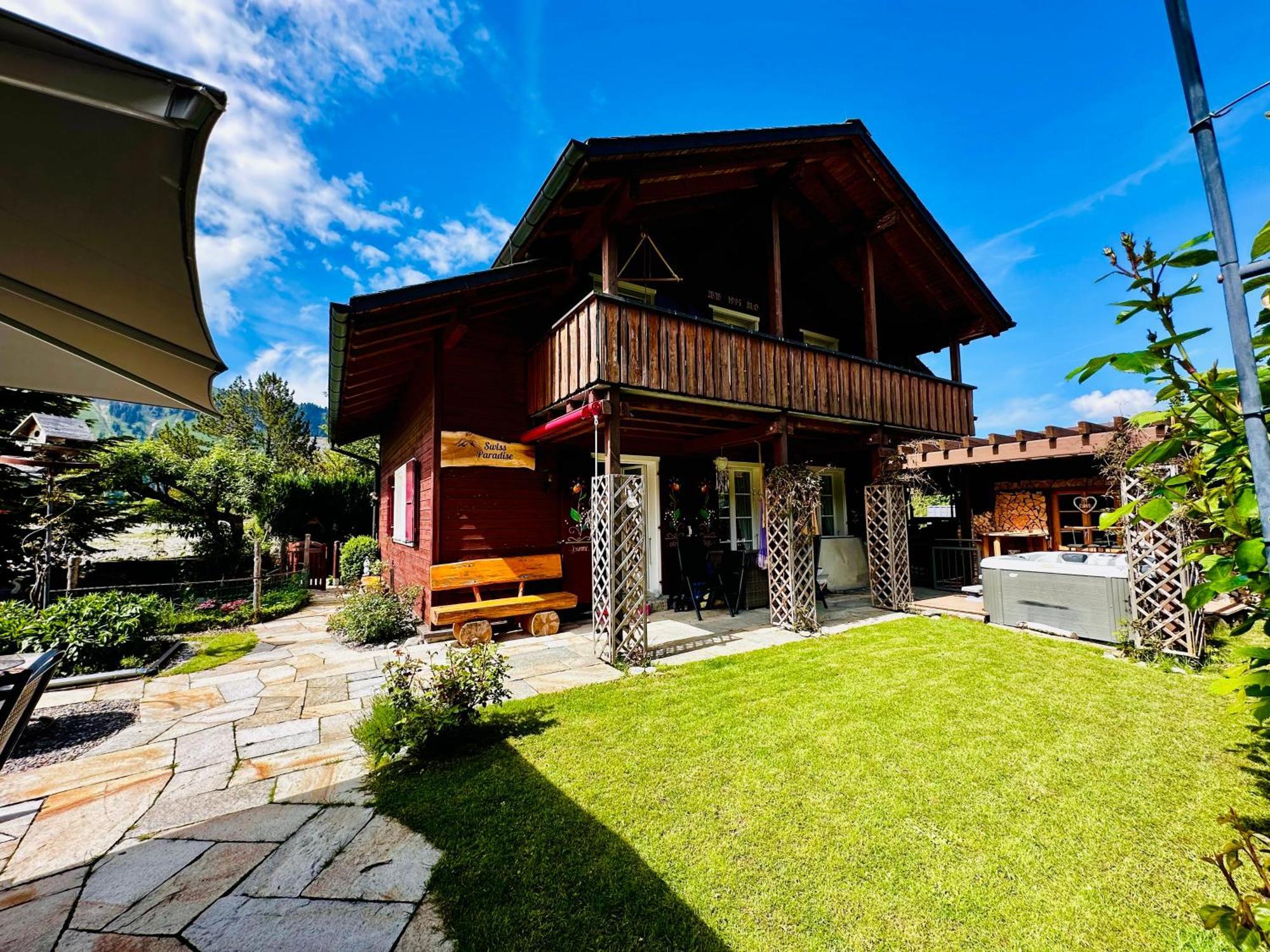 Wirzweli The Swiss Paradise 2 Apartment With Garden, Whirlpool, And Mountain Panorama מראה חיצוני תמונה